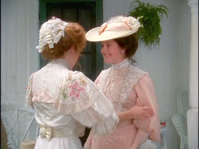 anne-shirley-diana-barry's-wedding-outfits-anne-movie diana-barry-anne-shirley-megan-follows-schuyler-grant