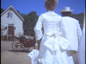 Caroline Ingalls fancy dress costume 1880s Victorian bustle dress