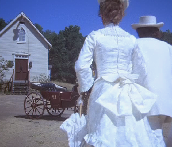 Caroline Ingalls fancy dress costume 1880s Victorian bustle dress