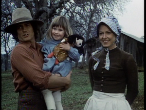 Charles and Caroline Ingalls with Baby Carrie Little House Dress