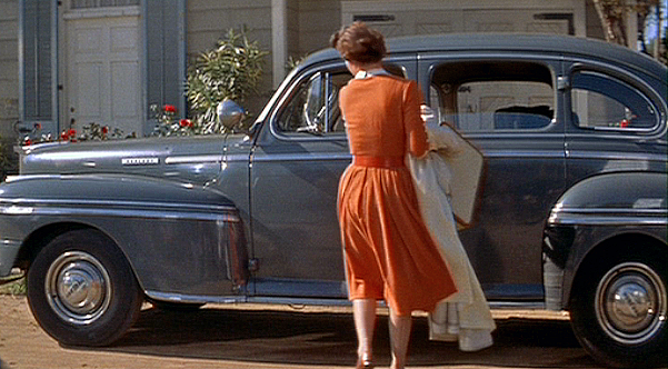 jean-peters-orange-1950s-dress catherine-marshall-dress-1950s