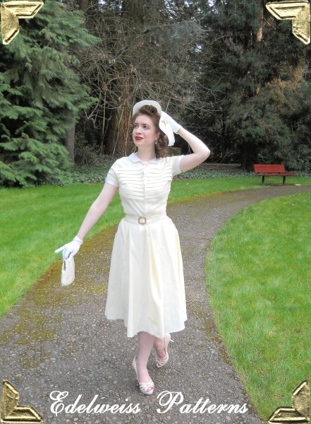 the-jean-peters-1940-easter-dress vintage-white-dress-with-pleats