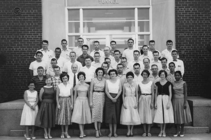 A photo of the real men and women on whom the movie "Hidden Figures" was based.