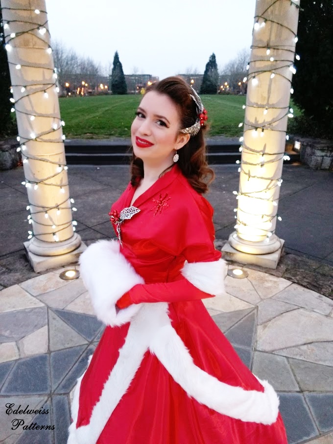 The “White Christmas” Red Ballgown Costume | Edelweiss Patterns Blog